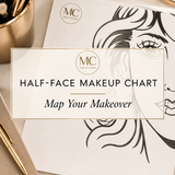 Half-Face Makeup Chart | Printable PDF